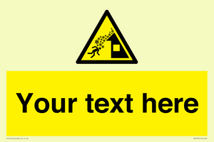 Custom warning roof avalanche